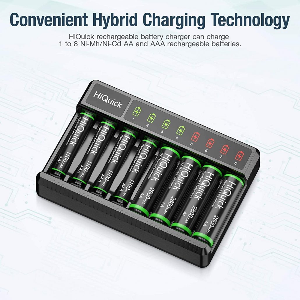 Hiquick Mah Pre Charged Aa Rechargeable Batteries Pack And